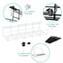 LIVIVO Under Desk Cable Tray – Steel Wire Organiser White